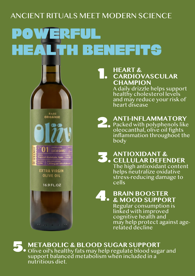 High Polyphenol Cold Pressed Organic Extra Virgin Olive Oil