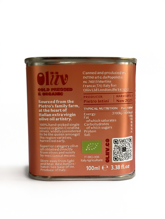 Oliiv 100ml — High-Polyphenol Organic Extra Virgin Olive Oil